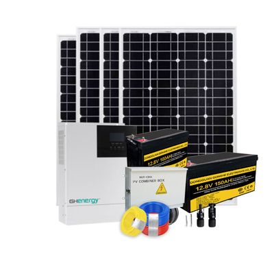 7KW 10KWの雑種の太陽エネルギーシステム、格子太陽系を離れた格子のTUV
