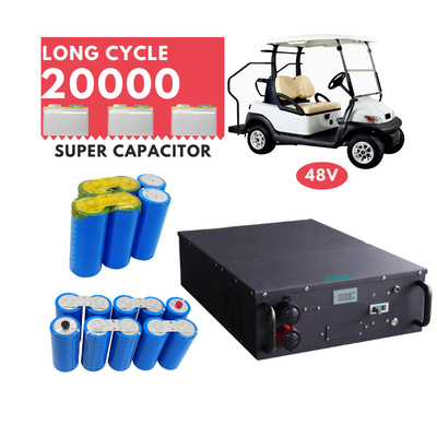 グラフェンのゴルフ カートのためのおよび電気バギーのための極度のコンデンサー電池48v 3900wh