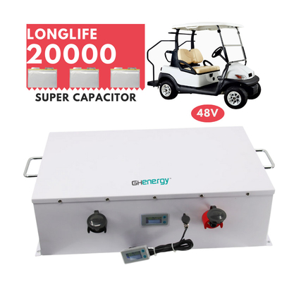 グラフェンのゴルフ カートのためのおよび電気バギーのための極度のコンデンサー電池48v 3900wh