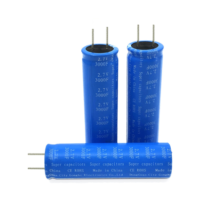 家の太陽エネルギーの極度のコンデンサー電池2.7V 3000Fの携帯用放射状のタイプ