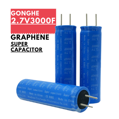 高い比率の太陽エネルギー収集のためのGraphene 2.7V 3000F Supercapacitors 18650電池